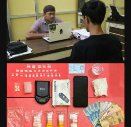 Satresnarkoba Polres Tanggamus Tangkap Pengedar di Bulok, 28 Paket Sabu dan Ekstasi Disita