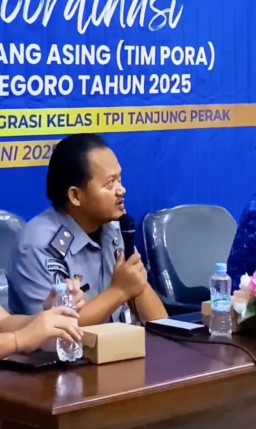 Pengawasan WNA, Imigrasi Kelas I TPI Tanjung Perak Surabaya Rakor Tim PORA Bersinergi Dengan Forkopimda Kabupaten Bojone