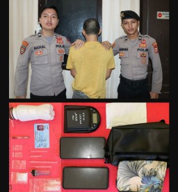 Satresnarkoba Polres Tanggamus Bekuk Pengedar Narkoba di Pekon Banjar Agung Udik, Amankan Barang Bukti Sabu
