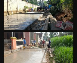 Pemerintah Pekon Waringin Sari Barat Bangun Infrastruktur Jalan Rabat Beton Melalui ,ADD Tahap 1 Tahun 2025