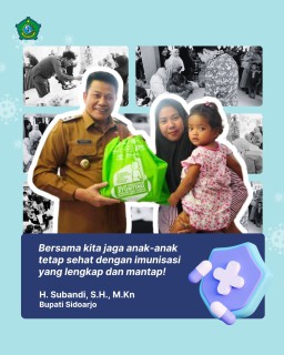 Tingkatkan Cakupan Imunisasi Lengkap, Bupati Sidoarjo Terbitkan SE Pembentukan Desa/Kelurahan Iman