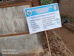 Dusun Tanjung Jati Pekon Suka Negri Akselerasi Pembangunan Dana Desa Tahap 1, SPAL Jadi Fokus Utama