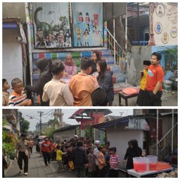 Al Ikhlas Nusantara Bagi - Bagi Ta'jil GratisJum'at Berkah Di Jalan Raya Banyu Urip Kidul VI Surabaya