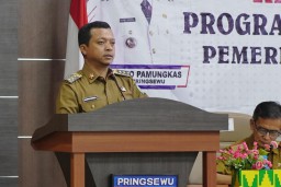 BUPATI PRINGSEWU HADIRI DAN BUKA RAPAT KOORDINASI PROGRAM PEMBERANTASAN KORUPSI TAHUN 2025