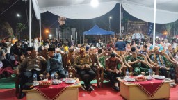 Polres Tanggamus Amankan Pagelaran Seni dan Budaya di Taman Ir. Soekarno Kota Agung