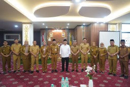 Bupati Pringsewu dan Wakil Bupati Pringsewu Menghadiri Rakor,ATR BPN di Kantor Gubernur Lampung