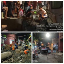 Adanya Pelaksana Proyek Gorong-Gorong Di Putat Jaya Warga Berbondong Bondong Susah Mencari Air Bersih