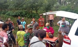 Polsek Talang Padang Olah TKP Temuan Mayat Petani di Gubuk Kawasan Register 28