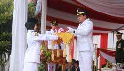 Pemkab Pringsewu Gelar Upacara Peringatan HUT Ke-80 Proklamasi Kemerdekaan RI