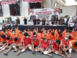 Polrestabes Surabaya Tindak Tegas, 49 Pelaku Curanmor Diringkus