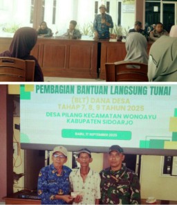 Pemdes Pilang Salurkan BLT-DD Tahap 7,8,9 Tahun Anggaran 2025
