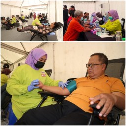 Antusias Warga Surabaya Donor Darah di FESyar Regional Jawa Luar Biasa