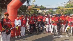 Pasmanbaya Gelar Gowes dan Jogging Proklamasi, Meriahkan HUT ke-80 Kemerdekaan RI