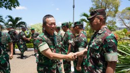 Kasrem 161/WS, Sambut Kedatangan Pangdam IX/Udayana