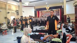 Misi Kemanusiaan SPN Polda Jatim Kumpulkan 170 Kantong Darah Wujudkan Program Kampus Sehat