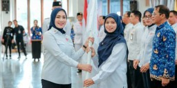 Rahayu Sri Astutik Riyanto Pamungkas Di Lantik Jadi Ketua PMI Kabupaten Pringsewu