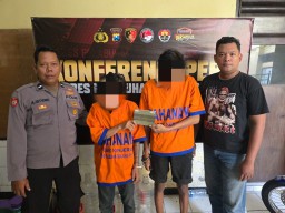 Dua Tersangka Kasus Penipuan dan Penggelapan , Berhasil Diringkus Unit Reskrim Polsek Kenjeran Surabaya
