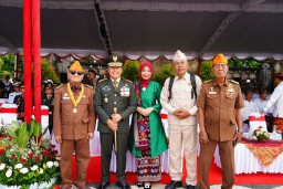 Pangdam IX/Udayana Bersama Forkopimda Bali Peringati Hari Pahlawan di Lapangan Niti Mandala Renon