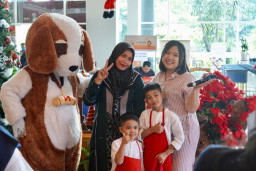 Kebersamaan Ibu dan Anak dalam Kids Yogurt Cooking Class ‎di Swiss-Belinn Airport ( Swiss Belhotel International ) ‎