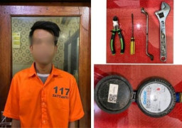 Satreskrim Polsek Semampir  Sat - Set dan Gerak Cepat ( Gercep ) Amankan Pelaku Pencuri Meteran PDAM