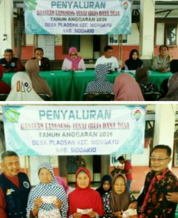 BLT-DD Plaosan,Wonoayu Tahap Terakhir Disalurkan Tepat Sasaran
