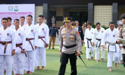 Kapolda Lampung Buka Ujian Sabuk Hitam Karate Inkanas Regional Zona I 2025