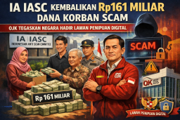 IASC Kembalikan Rp161 Miliar Dana Korban Scam, OJK Tegaskan Negara Hadir Lawan Penipuan Digital