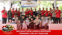 FOR-JIP Pringsewu Dideklarasikan, Komitmen Insan Pers Bersinergi Membangun Daerah