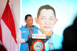 Di HUT KSPSI-Harpekindo, Kapolri Tekankan Perkuat Sinergitas hingga Dukung Hak Buruh  ‎