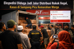 Diduga Selundupkan Rokok Tanpa Cukai, Aktivitas Mencurigakan di Gerai Ekspedisi Sampang Disorot