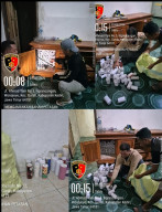 Unit Reskrim Polsek Gurah  Giat  Mitigasi Petasan di Tengah Malam, 225 Selongsong Petasan Diamankan Polisi
