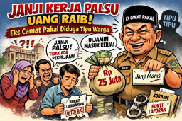 Janji Kerja Palsu, Uang Raib! Eks Camat Pakal Diduga Tipu Warga