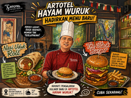 ARTOTEL Hayam Wuruk Hadirkan Menu Baru Dari Nasi Uduk Roll hingga The Stack Burger