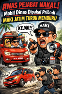 Awas Pejabat Nakal! Mobil Dinas Dipakai Pribadi, MAKI Jatim Turun Memburu