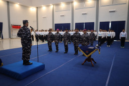 DANKODAERAL IV PIMPIN PENANDATANGANAN PAKTA INTEGRITAS CABA PRIA & CATA PK TNI AL GEL. II TA 2026 PANDA BATAM