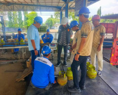 Polres Ngawi Cek SPBU dan SPBE Pastikan Stok BBM dan LPG Aman Pasca lebaran ‎