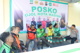 Perkuat Sinergitas, Polres Madiun Kota Resmikan Posko Ojol Kamtibmas ‎