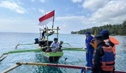 Polres Tanggamus Gelar Patroli Gabungan di Perairan Teluk Semaka