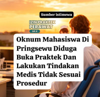 Berkelit Izin Masih Proses, Mahasiswa di Gadingrejo Diduga Jalankan Praktik Kesehatan Tanpa Ijin Resmi