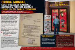 DIDUGA JANGGAL, SURAT Undangan KLARIFIKASI SATRESKRIM POLRESTA SIDOARJO TERKAIT JUAL BELI TANAH DIPERTANYAKAN