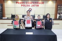Polda Jatim Amankan Tersangka Kasus Kekerasan Seksual Dua Anak Dibawah Umur