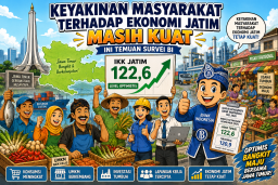 Keyakinan Masyarakat Terhadap Ekonomi Jatim Masih Kuat, Ini Temuan Survei BI