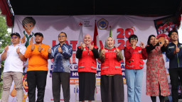 Latgab PMR Kota Surabaya 2026 di Unitomo, Ribuan Pelajar Ditempa Jadi Relawan Masa Depan