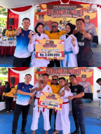 BRAVO" Peserta Beladiri Polres Ngawi Raih Dua Medali di Kejuaraan Beladiri Polri Kapolda Jatim Cup 2026
