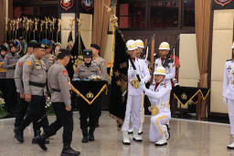 Jelang Hari Bhayangkara ke-80, Polri Gelar Upacara Penyucian Panji Rastra Sewakottama ‎