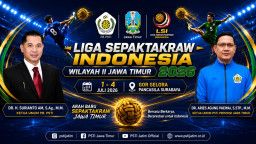 GOR Pancasila Surabaya Siap Jadi Arena Pembuka Liga Sepak Takraw Indonesia