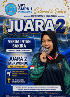 Bikin Bangga Pringsewu, Siswi SMPN 1 Pringsewu Verda Intan Sakira Sabet Perak di Ajang PBTI Series Internasional