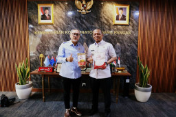 Audiensi Dengan Menko Bidang Pangan, Bupati Pringsewu Kenalkan Produk Hilirisasi Mocaf