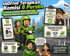 inDrive Terapkan Komisi 8 Persen untuk Layanan Roda Dua, Dukung Regulasi Baru Pemerintah