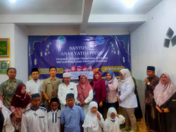 Ketua Grib Jaya Pabean Cantikan Bersama BNNK Sidoarjo Hadiri YPP AL-KHOLIQI Gelar Santunan Anak Yatim